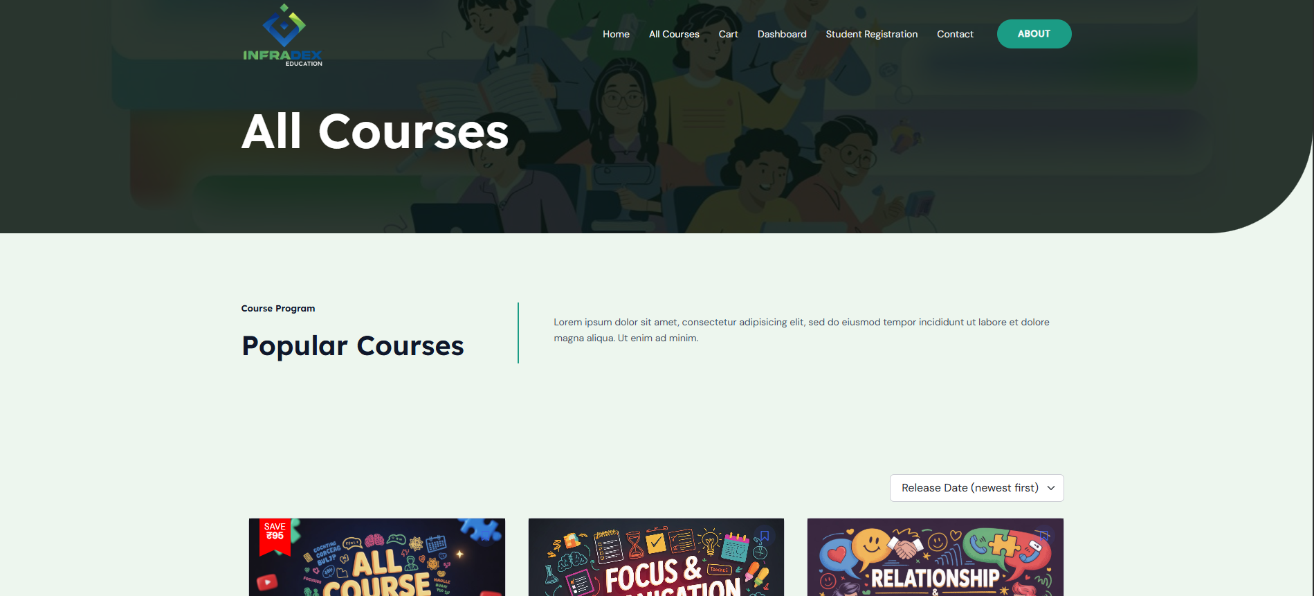 Learning Management System - Infradex